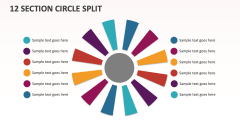 12 Section Circle Split - Slide 1