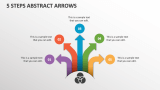 5 Steps Abstract Arrows - Slide 1