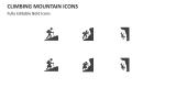 Climbing Mountain Icons - Slide 2