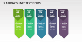 5 Arrow Shape Text Fields - Slide 1