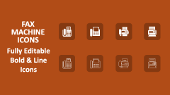 Fax Machine Icons - Slide 1
