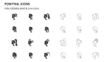 Ponytail Icons - Slide 2