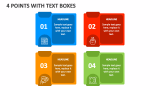 4 Points with Text Boxes - Slide 1