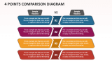 4 Points Comparison Diagram - Slide 1
