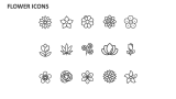 Flower Icons - Slide 2