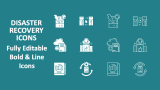 Disaster Recovery Icons for PowerPoint and Google Slides - PPT Slides