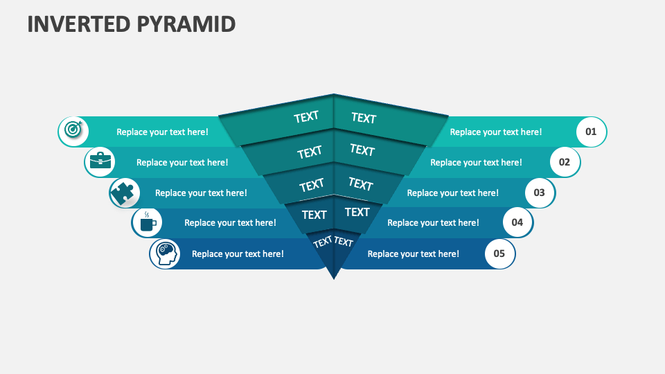 Inverted Pyramid Template for PowerPoint and Google Slides - PPT Slides