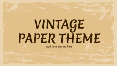 Vintage Paper Theme - Slide 1
