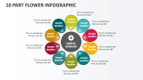 10 Part Flower Infographic - Slide 1