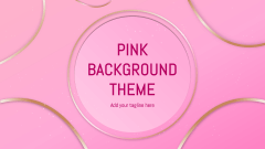 Pink Color Theme - Slide 1