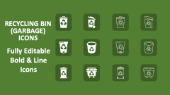 Recycling Bin (garbage) Icons - Slide 1