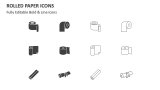 Rolled Paper Icons for Google Slides and PowerPoint