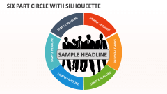 Six Part Circle with Silhoueette - Slide 1