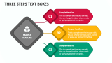 Three Steps Text Boxes - Slide 1