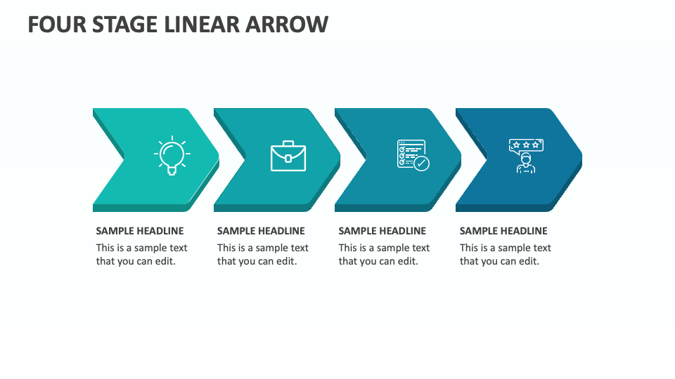 Four Stage Linear Arrow - Slide 1
