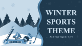 Winter Sports Presentation Theme - Slide 1