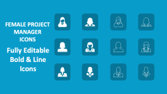 Female Project Manager Icons - Slide 1