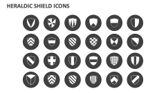 Heraldic Shield Icons - Slide 1