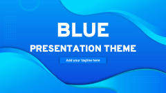 Blue Presentation Theme - Slide 1