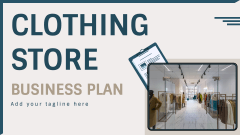 Clothing Store Business Plan - Slide 1