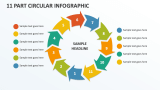 11 Part Circular Infographic - Slide 1