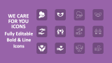 We Care For You Icons - Slide 1