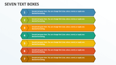 Seven Text Boxes - Slide 1