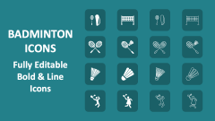 Badminton Icons - Slide 1