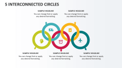 5 Interconnected Circles - Slide 1