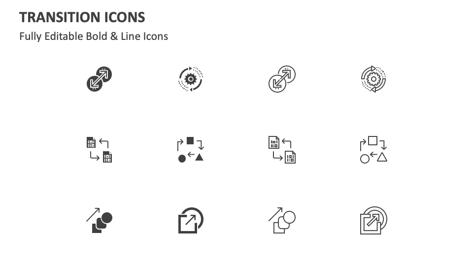 Transition Icons for Google Slides and PowerPoint