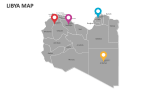 Libya map - Slide 3