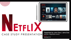 Netflix Case Study Presentation - Slide 1