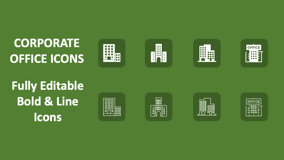 Corporate Office Icons - Slide 1