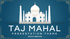 Taj Mahal Presentation Theme - Slide 1