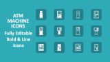 Atm Machine Icons - Slide 1