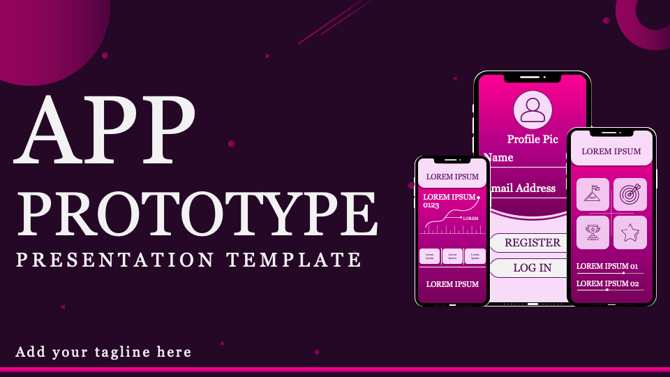 App Prototype Presentation Template for Google Slides and PowerPoint