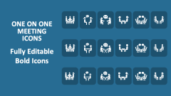 One On One Meeting Icons - Slide 1