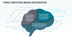 Three Partition Brain Infographic - Slide 1
