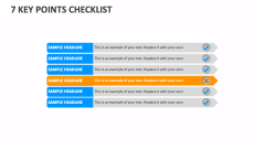 7 Key Points Checklist - Slide 1