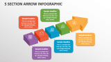 5 Section Arrow Infographic - Slide 1