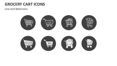 Grocery Cart Icons - Slide 1