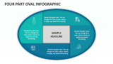 Four Part Oval Infographic - Slide 1