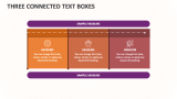 Three Connected Text Boxes - Slide 1
