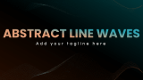 Abstract Line Waves Theme - Slide 1