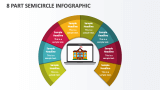 8 Part Semicircle Infographic - Slide 1