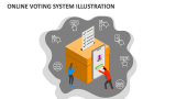Online Voting System Illustration - Slide 3