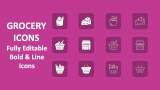 Grocery Icons - Slide 1