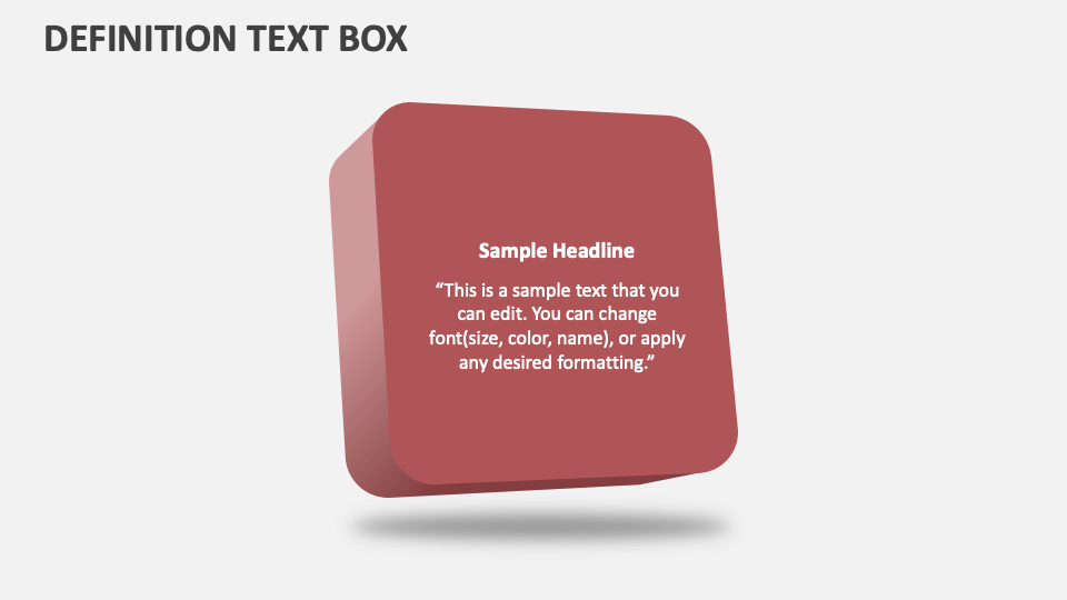 Definition Text Box PowerPoint and Google Slides Template PPT Slides