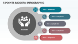 5 Points Modern Infographic - Slide 1
