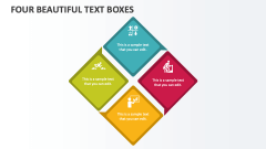 Four Beautiful Text Boxes - Slide 1